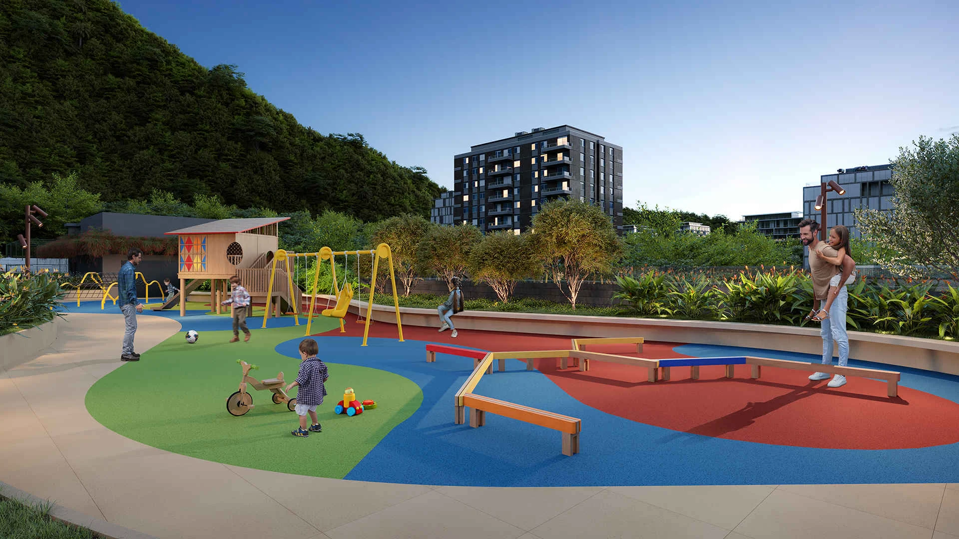 Playground, perspectiva ilustrativa